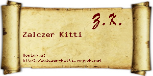 Zalczer Kitti névjegykártya